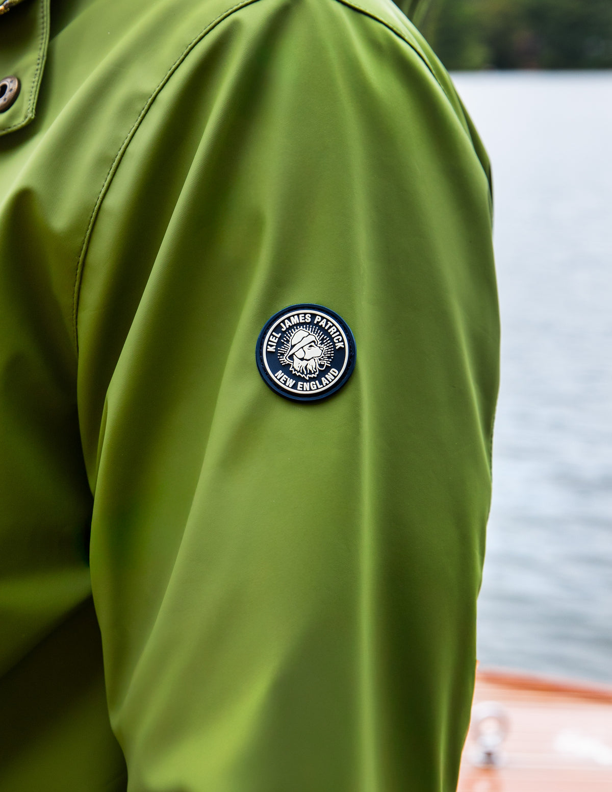 Old Salt Raincoat in Green - Men's