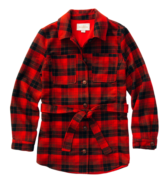 KJP Women's Adirondack Lodge Plaid Belted Jacket – Kiel James Patrick