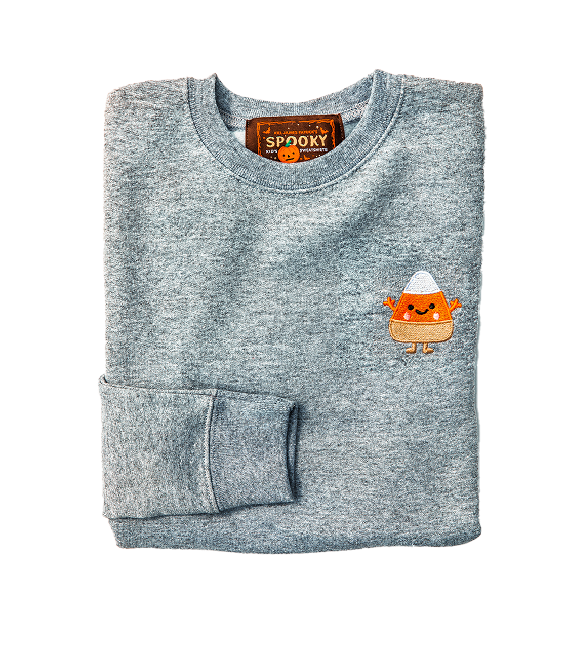 Candy Corn Kids Embroidered Sweatshirt