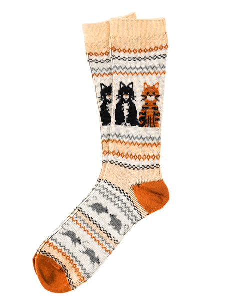 KJP Cat & Mouse Fair Isle Pattern Knit Socks – Kiel James Patrick
