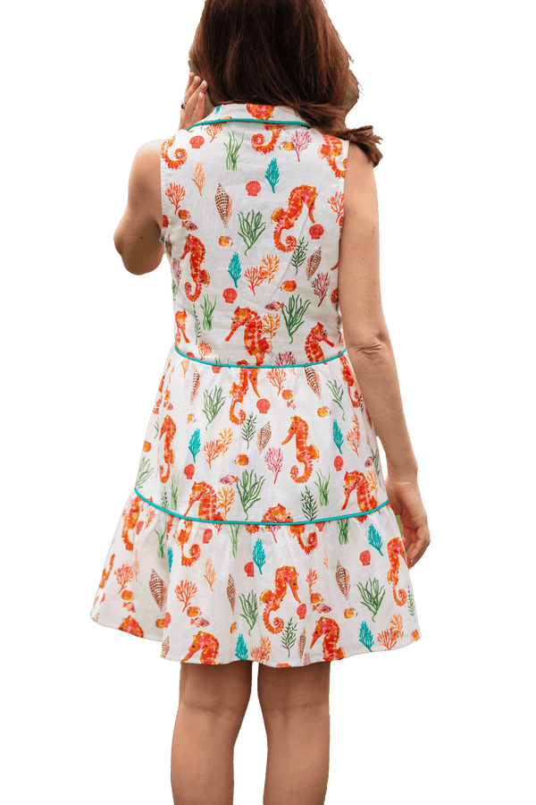 Coral Seahorse Dress