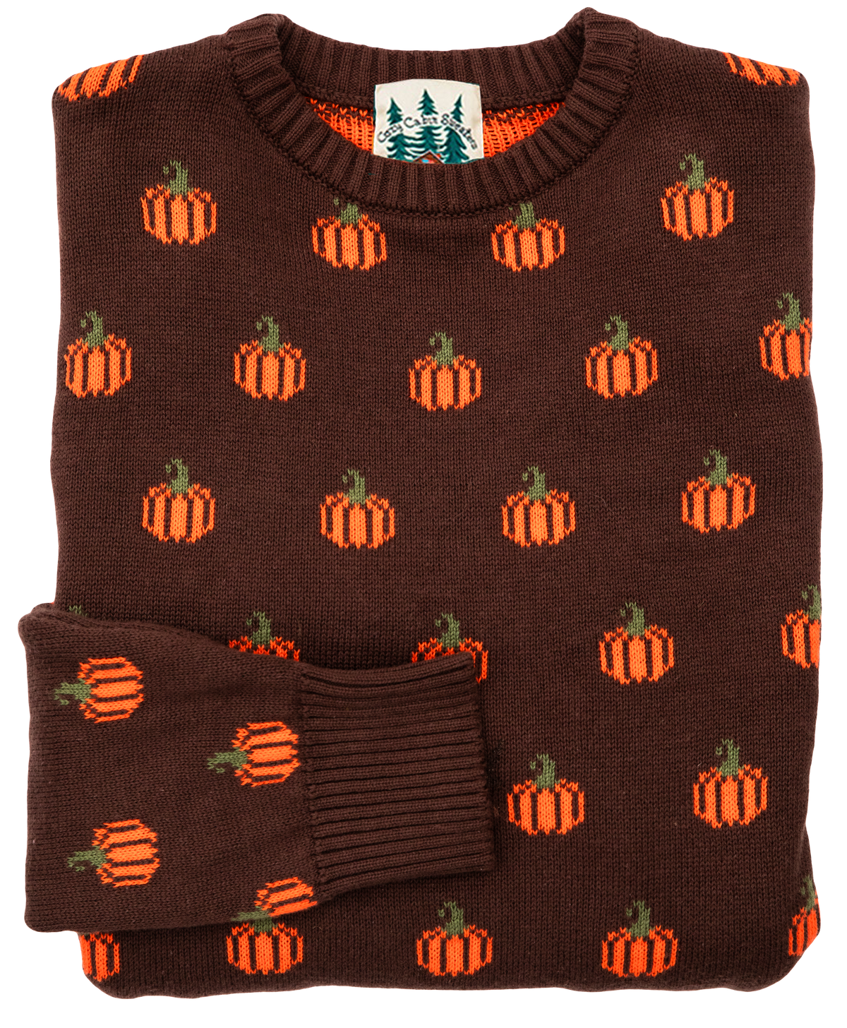 Country Pumpkin Sweater in Brown - Women's