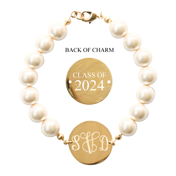 Pearl Monogram Bracelet--Class of 2024