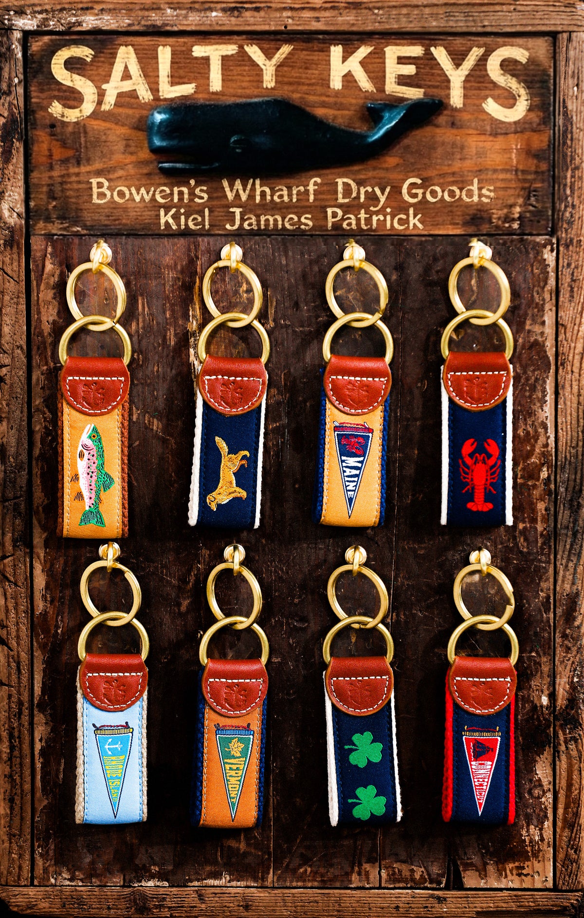 Lobster Ribbon Key Fob