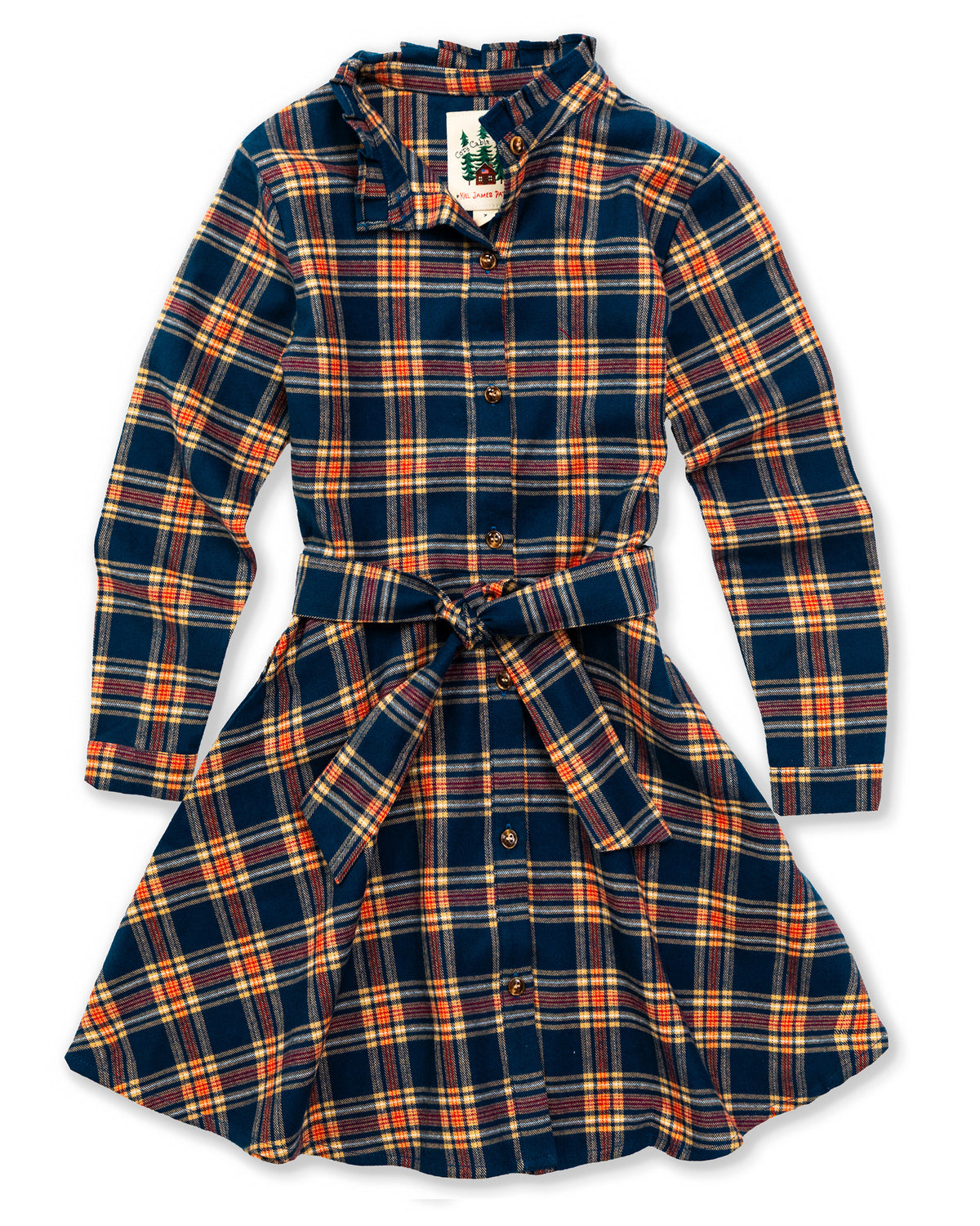 Acadia Coast Kids Flannel Dress