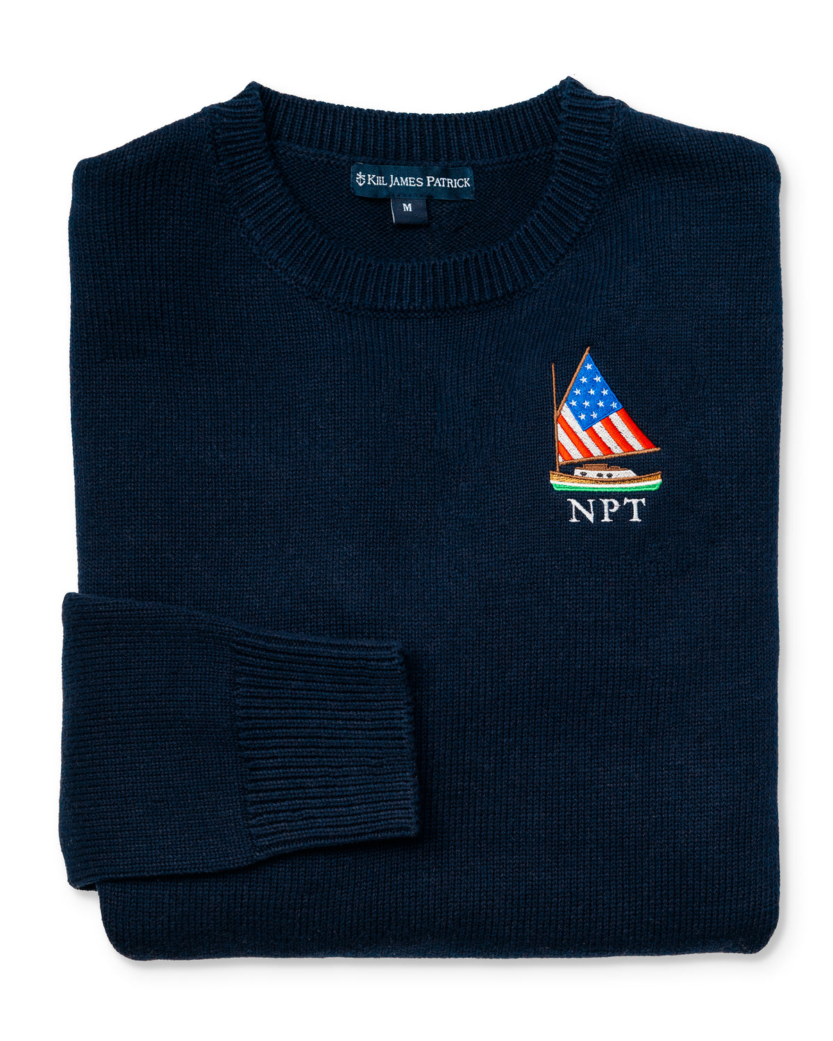 American Sail Embroidered Monogram Sweater - Men's