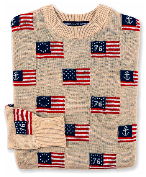 KJP Men's Heritage Americana Flag Crewneck Sweater – Kiel James