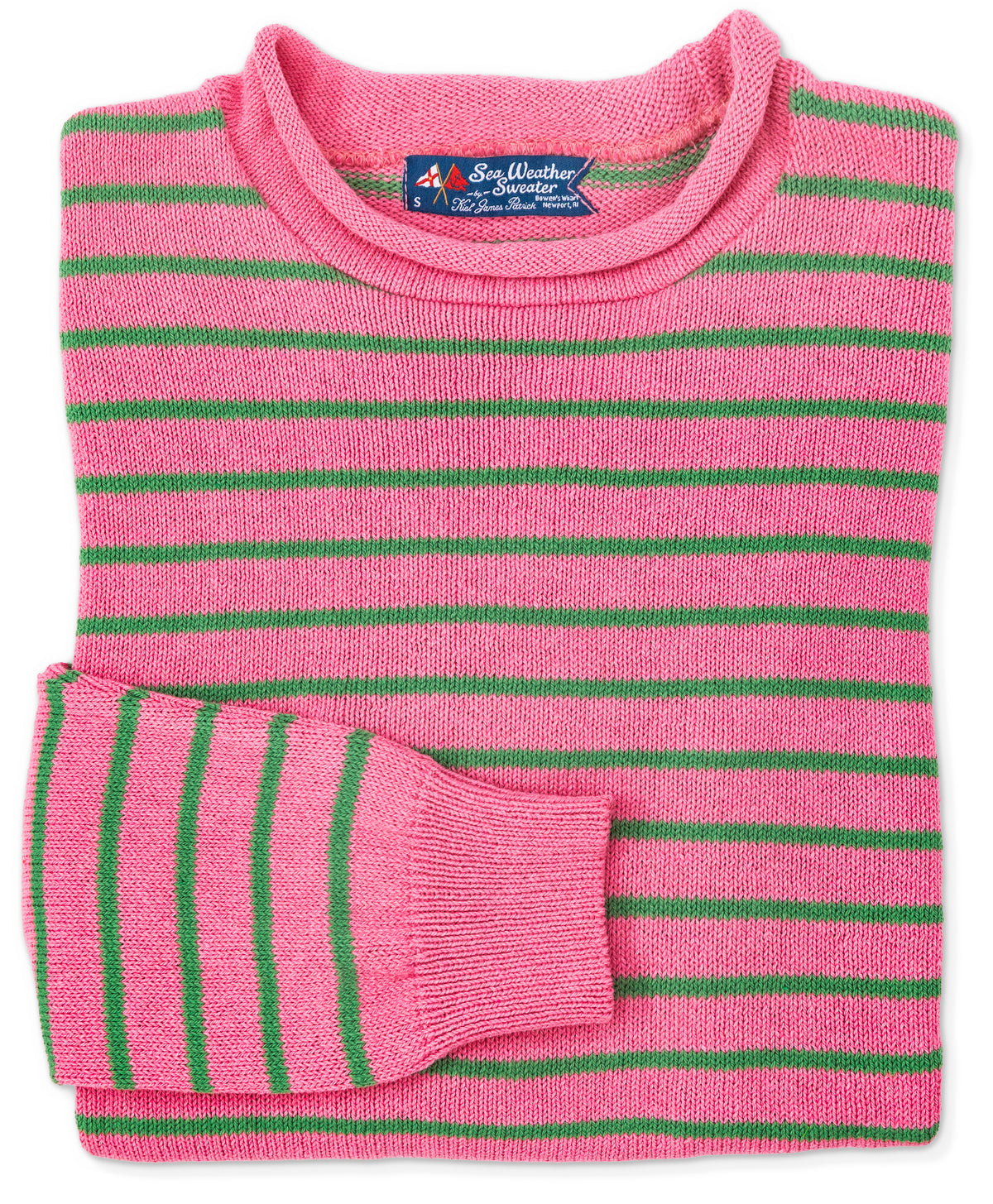 Beach Rose Stripe Rollneck Sweater