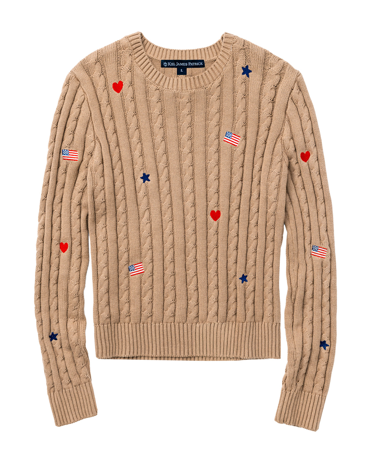 Country Americana Cable Knit Sweater