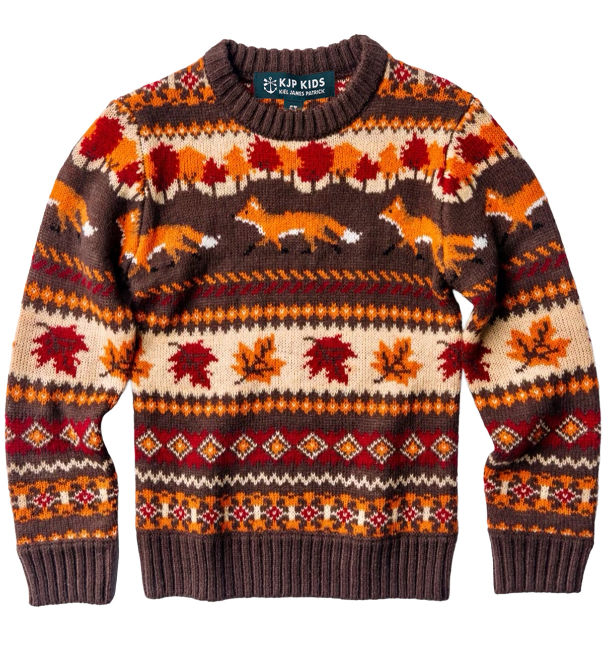 Fox and Foliage Kids Sweater
