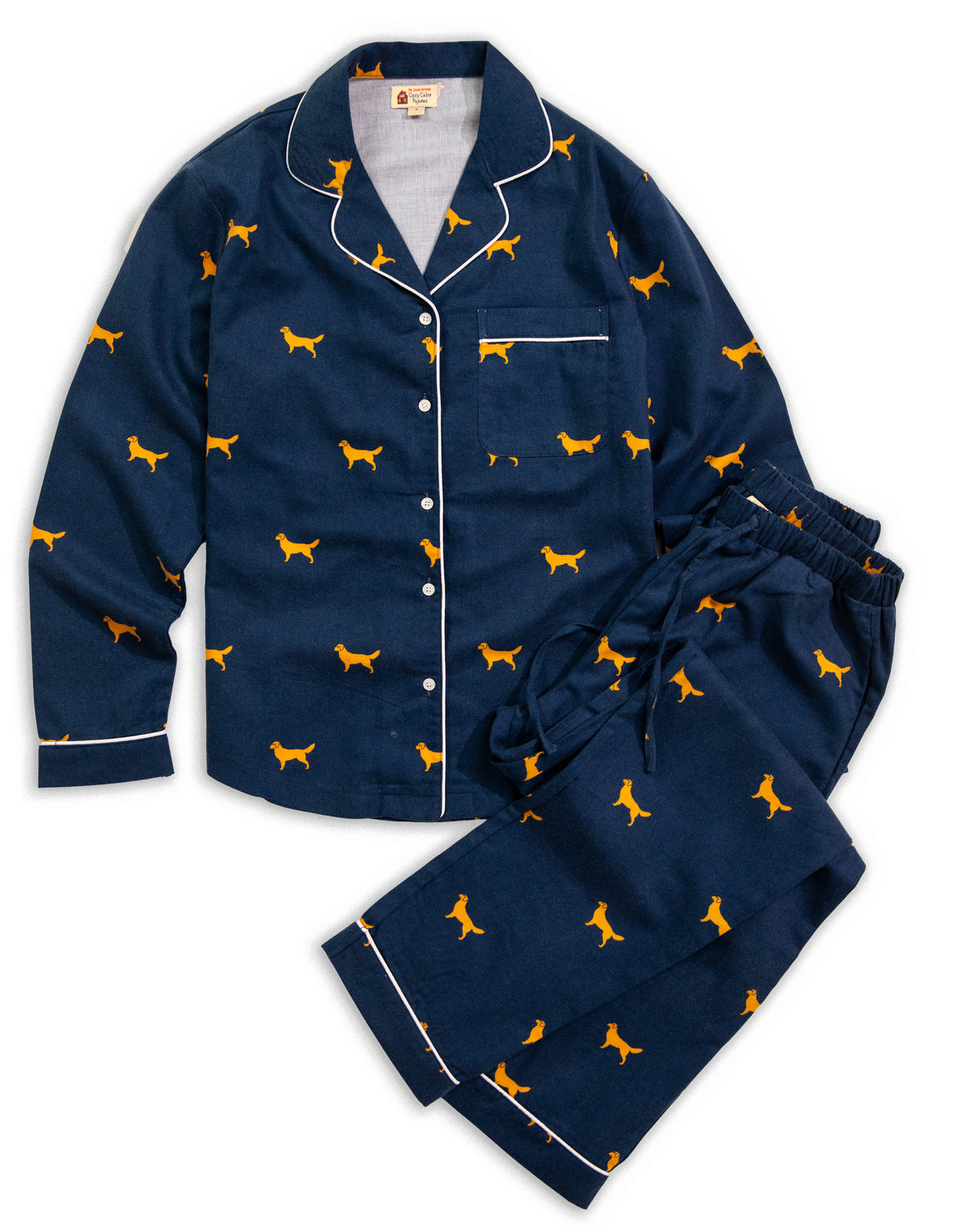 Golden Retriever Women's Flannel Pajama Set
