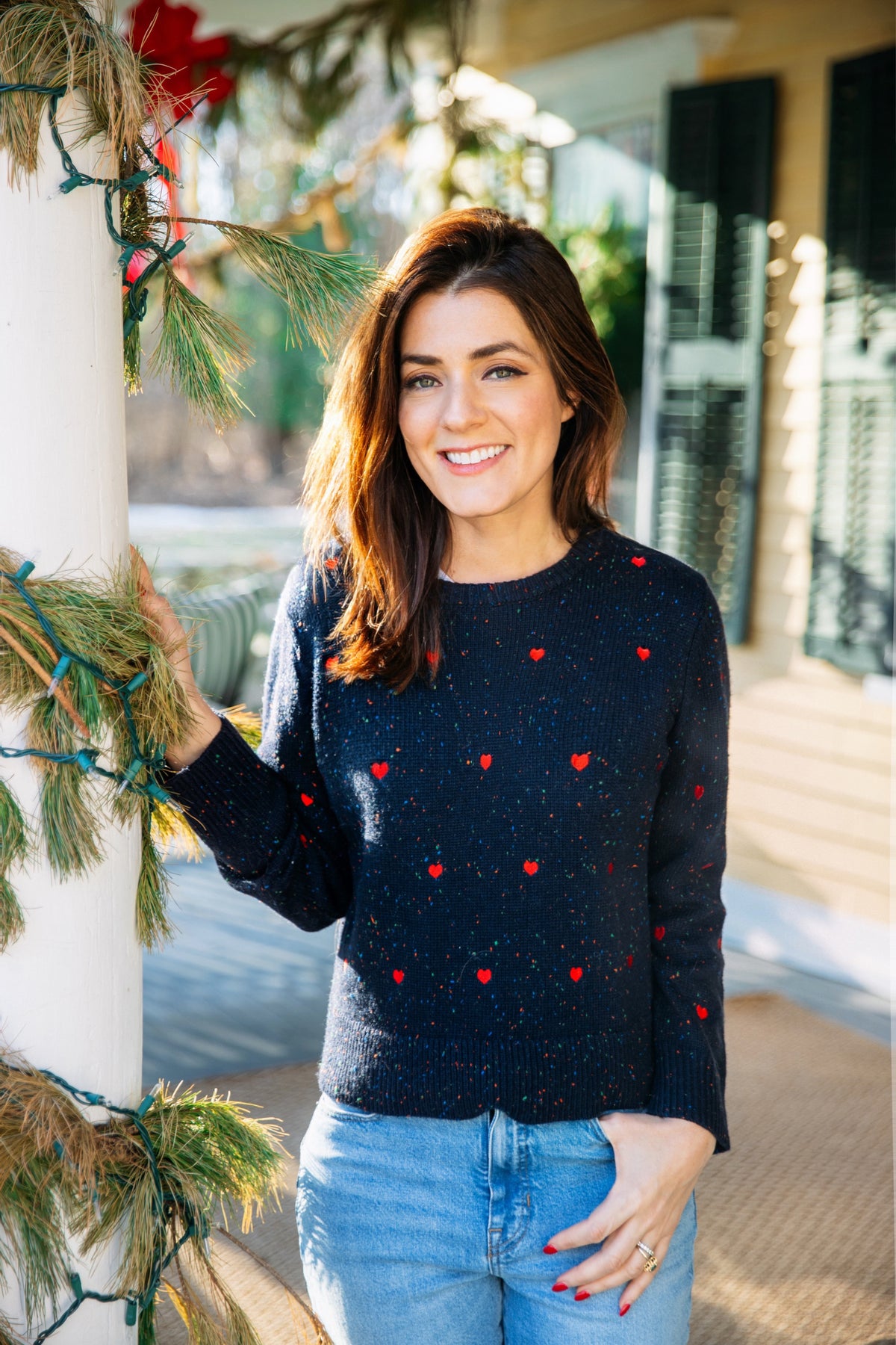 Heart Donegal Sweater