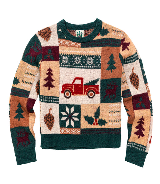 Holiday Truck Patchwork Sweater – Kiel James Patrick
