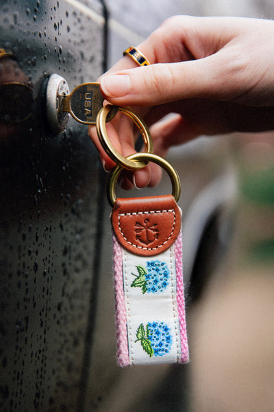 Hydrangea Bloom Ribbon Key Fob – Kiel James Patrick