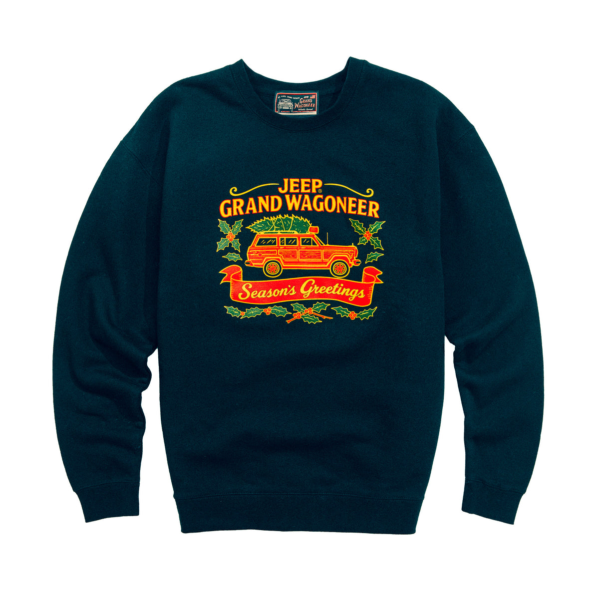 Jeep® x KJP Grand Wagoneer Season's Greetings Sweatshirt in Navy