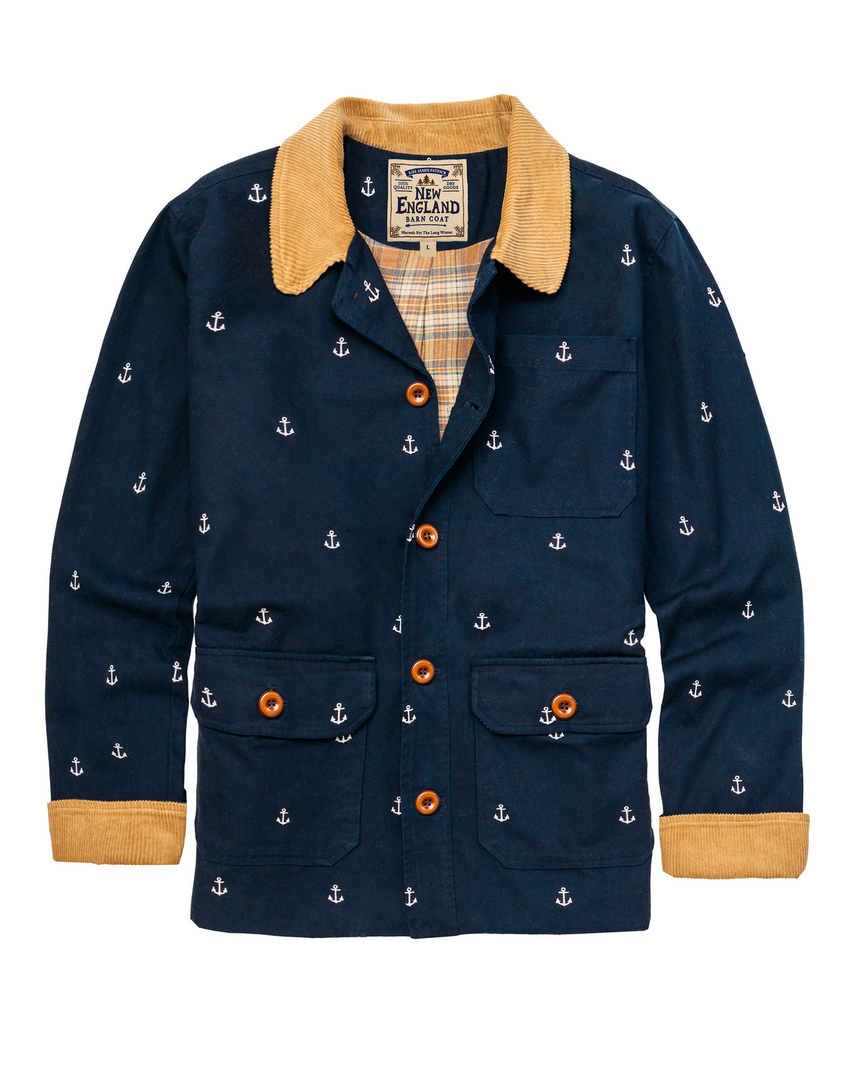 New England Barn Coat in Anchor