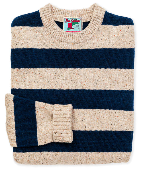 New England Striped Sweater in Ocean – Kiel James Patrick