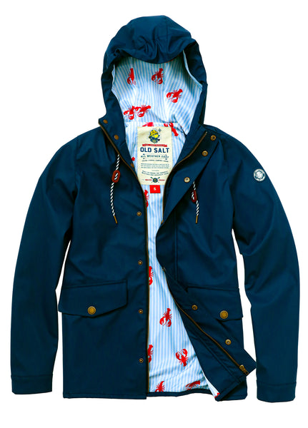 KJP Women's Old Salt Fisherman Raincoat - Lobster Edition in Navy