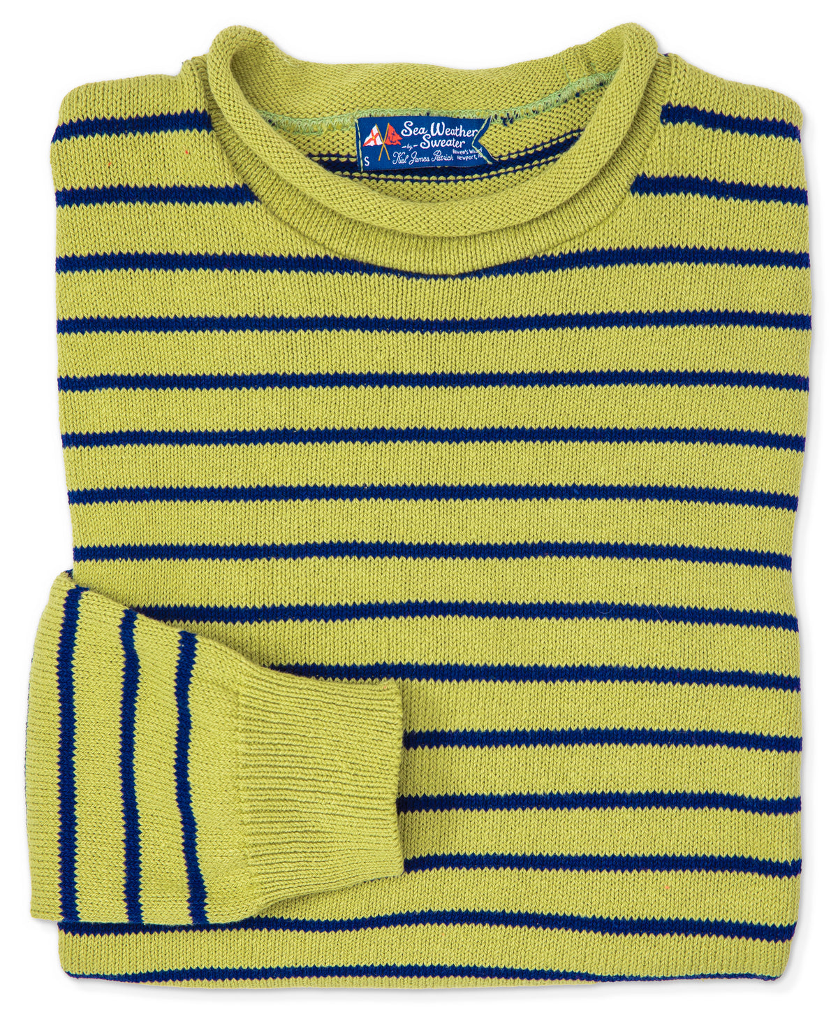 Sage Harbor Stripe Rollneck Sweater