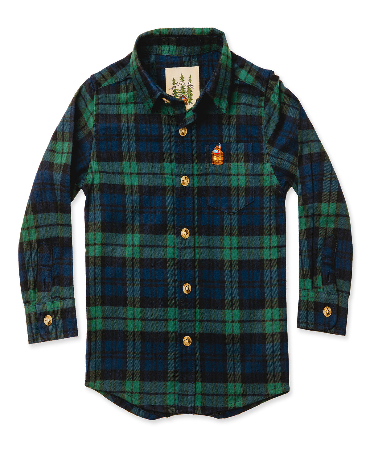 Under the Mistletoe Kids Flannel Shirt