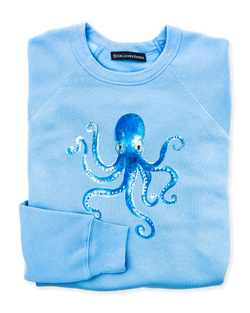 Cerulean Octopus Sweatshirt