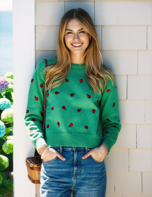 Garden Ladybug Sweater