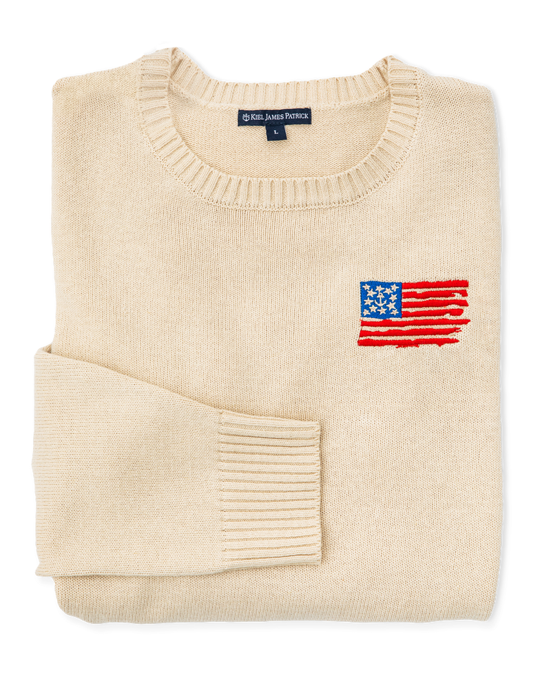 Old Glory Embroidered Sweater (Women's)