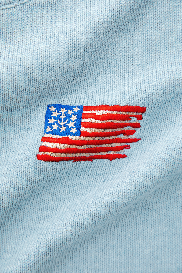 Old Glory Embroidered Sweater (Women's)