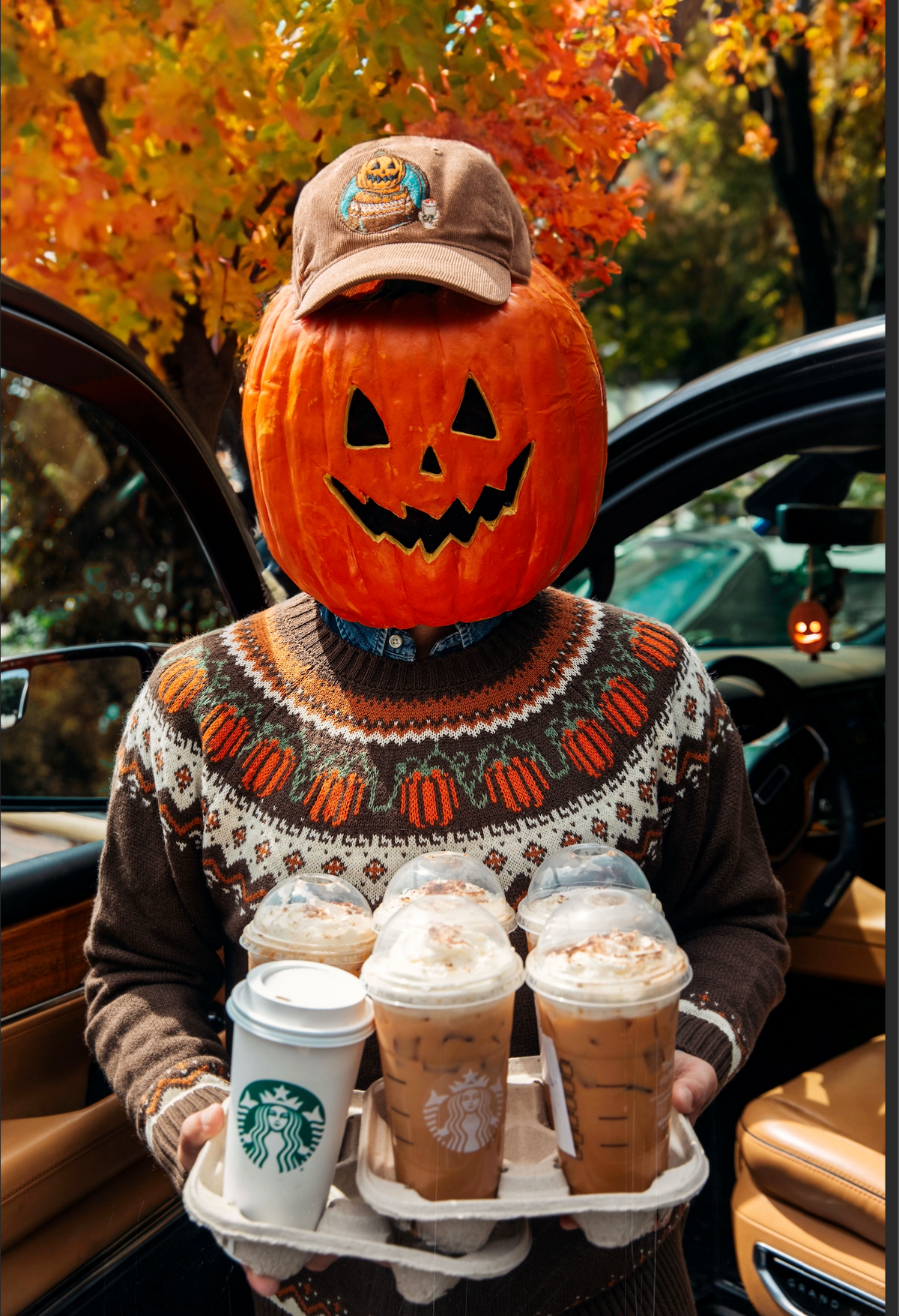 Pumpkin Boy Hat
