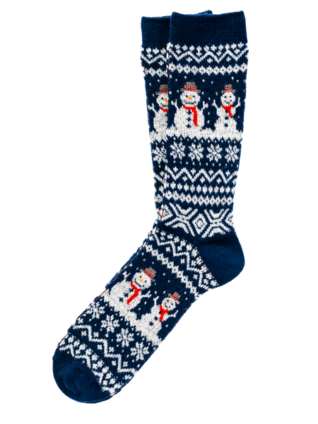 KJP Snowman Fair Isle Pattern Knit Holiday Socks – Kiel James Patrick