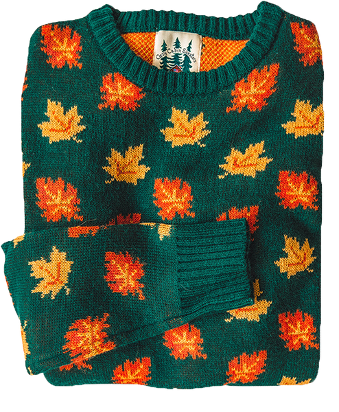 KJP Big Cozy Fall Leaf Crewneck Sweater – Kiel James Patrick