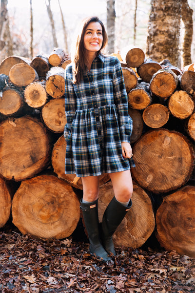 Woodland Fir Flannel Dress – Kiel James Patrick - Main Image