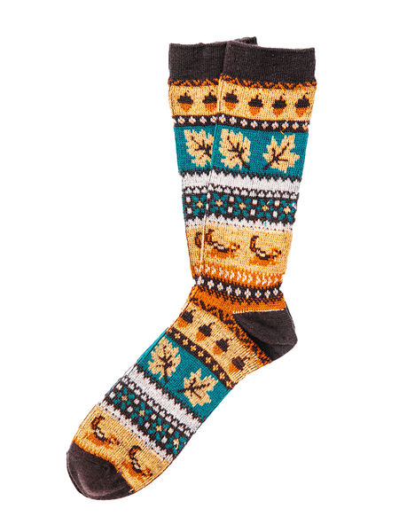 KJP Acorn Harvest Fall Fair Isle Knit Socks – Kiel James Patrick