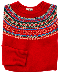 Winter Berry Fair Isle Sweater
