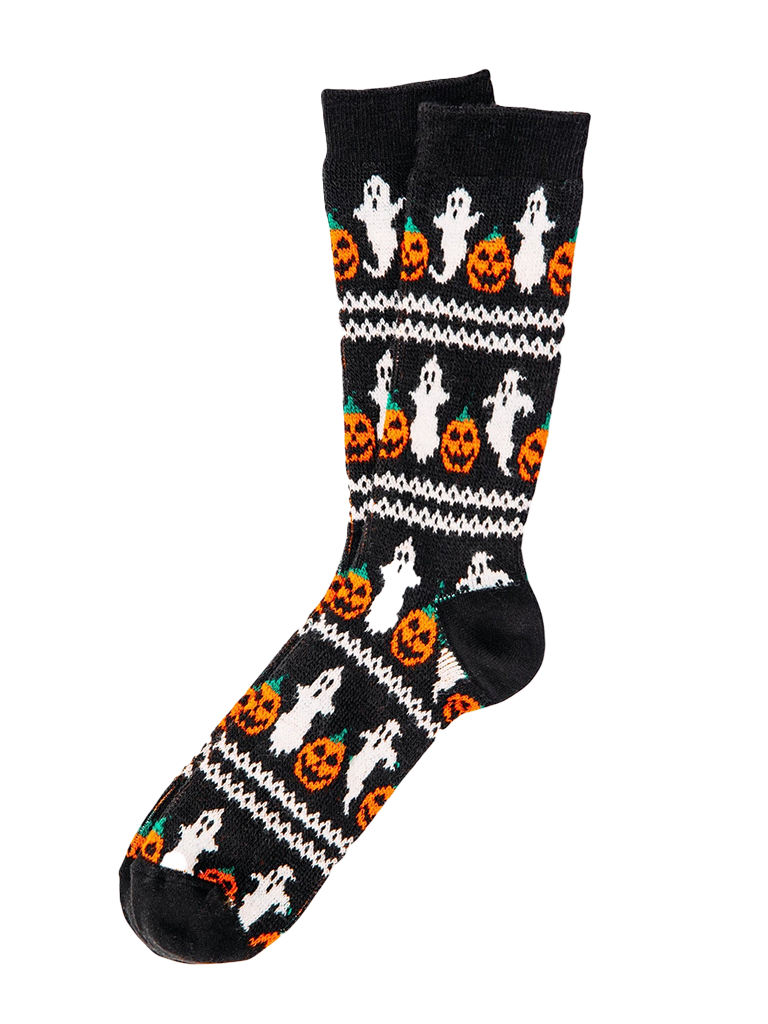 KJP The Haunted Patch Halloween Fair Isle Knit Socks