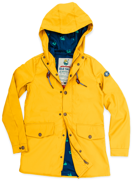 KJP Men's Old Salt Waterproof Fisherman Raincoat in Yellow – Kiel