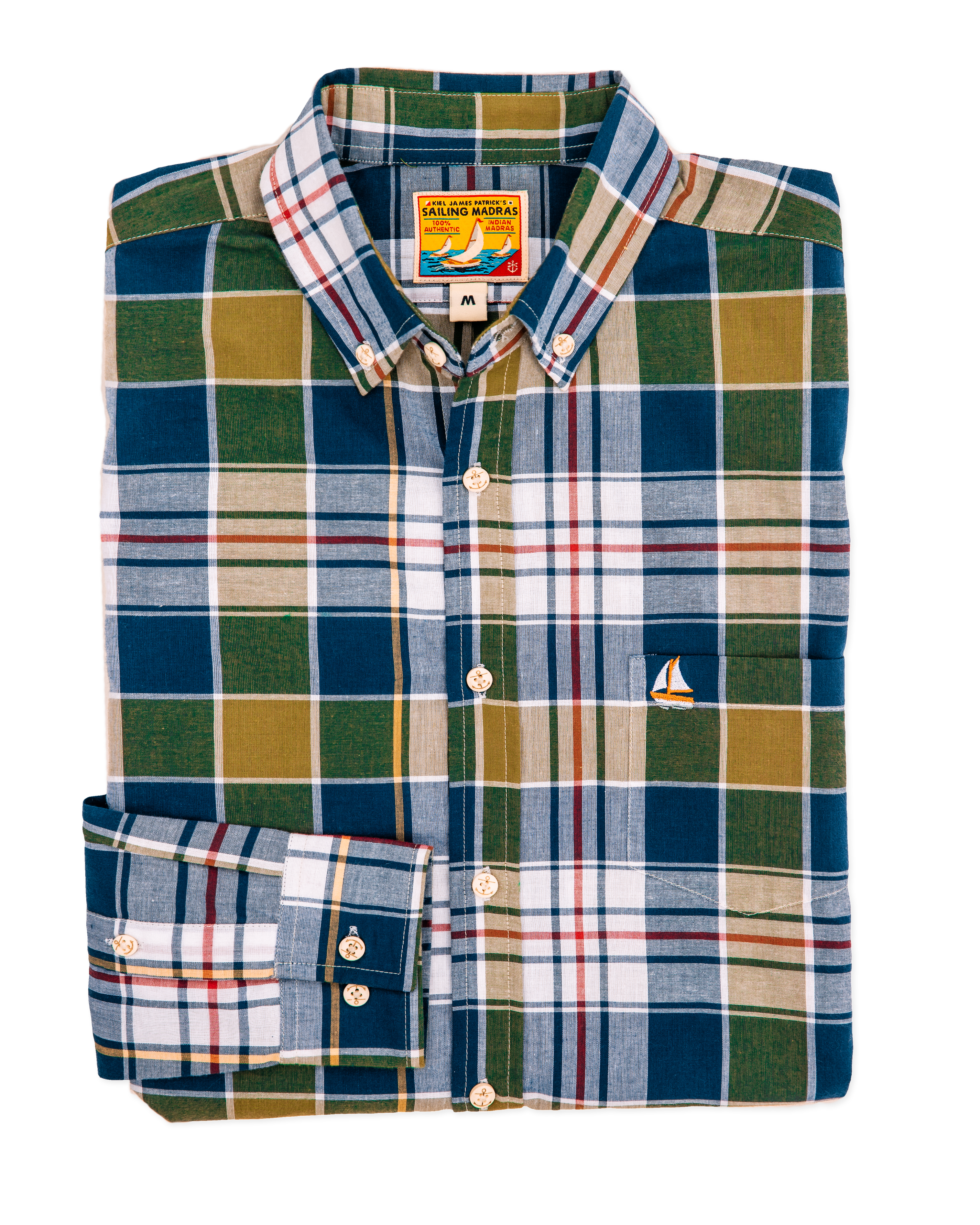 Narragansett Bay Sailing Madras Shirt