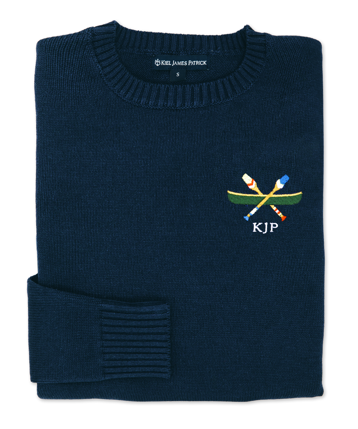 Squam Lake Canoe Embroidered Monogram Sweater - Men's