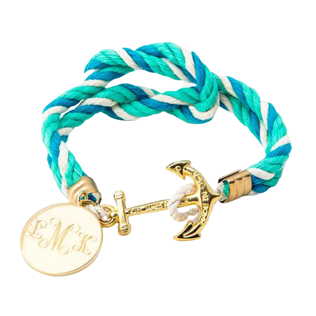 Felicity's Wave Pool Charm - Kiel James Patrick Anchor Bracelet Made in the USA