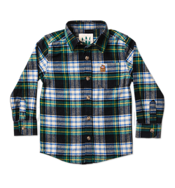 Green Mountain View Flannel Shirt - Kid's