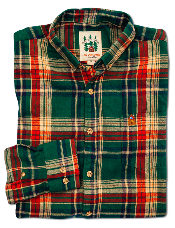 KJP Men's Woodstock Trail Flannel Long Sleeve Shirt