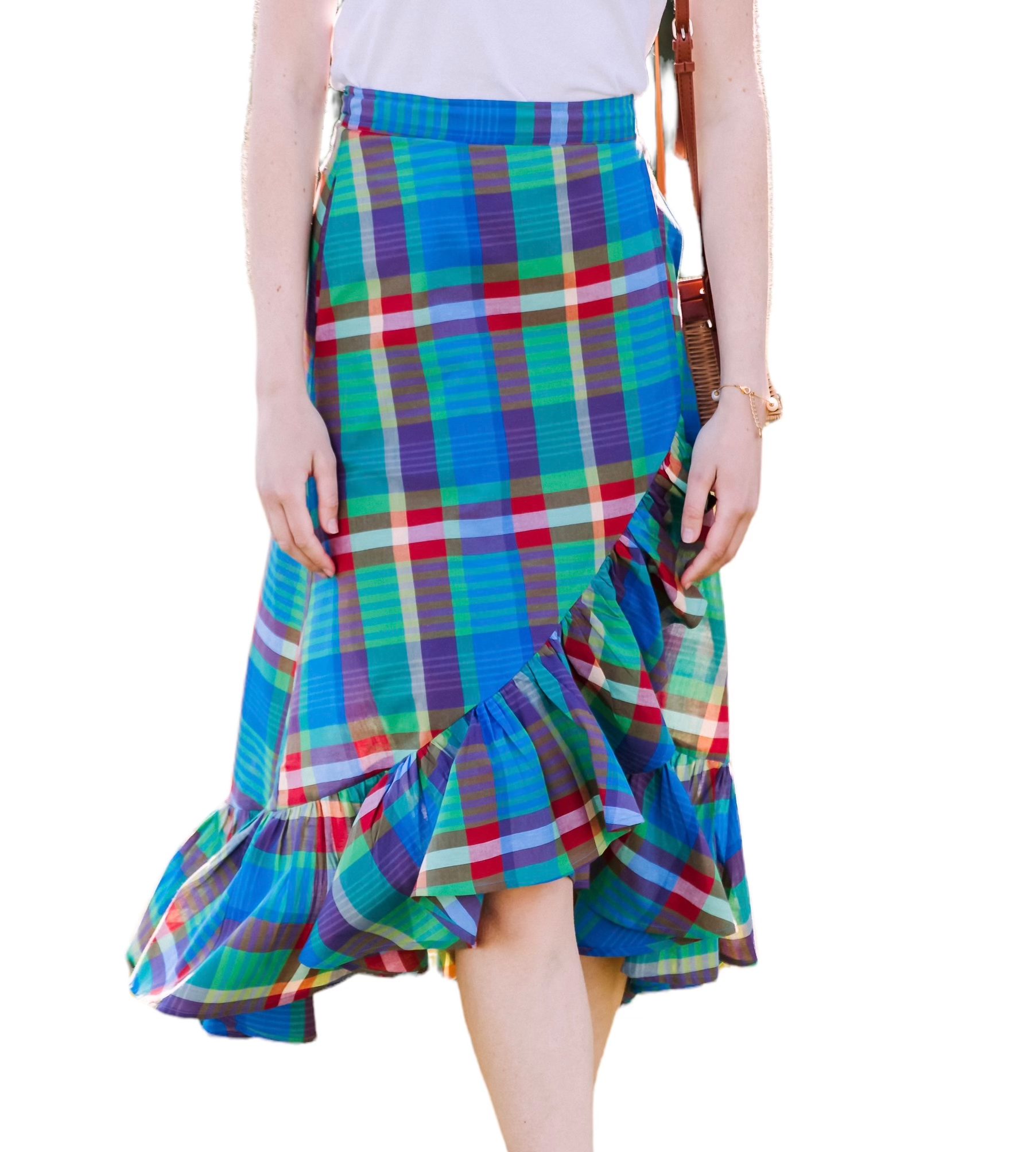 Lake Abanakee Madras Skirt