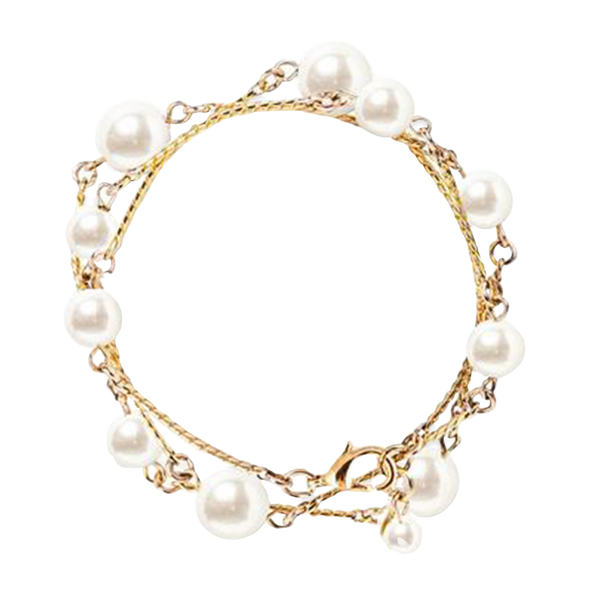 KJP Royal Pearls Gold and Pearl Wrap Bracelet – Kiel James Patrick