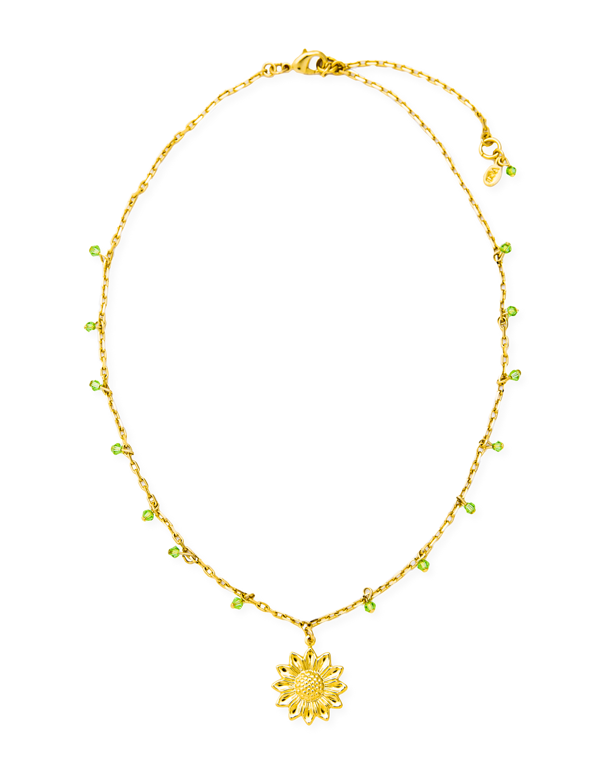 Sunflower Bead Chain Necklace