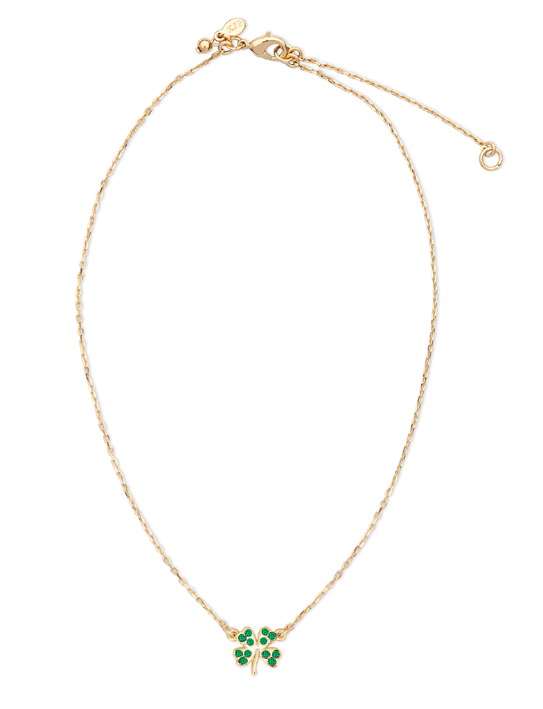 Crystal Four Leaf Clover Necklace