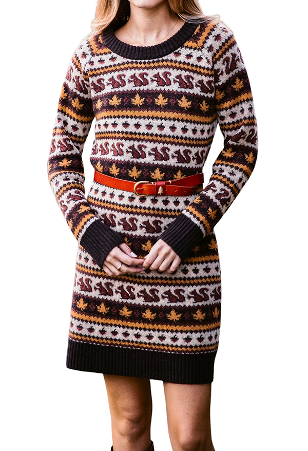 The Woodland Squirrel Sweater Dress