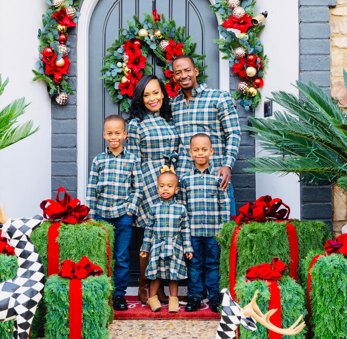 New England House Kids Flannel Dress