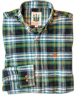 Green Mountain View Flannel Shirt - Men's
