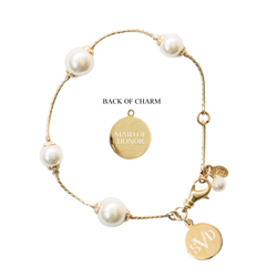 Pearlfection Monogram Wedding Bracelet