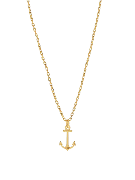 KJP Coastal Charm Gold Chain Necklace with Anchor Pendant – Kiel